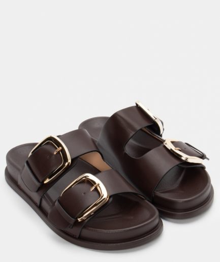 Σανδάλια Flatform με Διπλές Τόκες